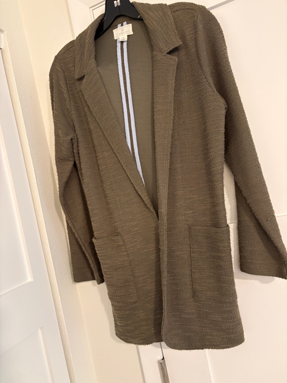 Caslon Olive Knit Cardigan